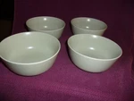 4 Ikea Cereal Bowls 10866 Gray/beige Matte Stoneware. Fixed Price $15.00.