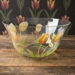 Princess House Cottage Tulip Serving Bowl #6400, Vintage Hand Painted Tableware. Fixed Price $36.00.