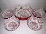 Rachell Ashwell Red Melamine 14 Serving + Bowls Pasta Set Nwt. Fixed Price $24.99.