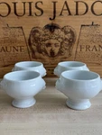 Revol French Lion Head Mini Pinch Pot Condiment Sauce White Bowls Set Of 4. Fixed Price $96.00.