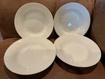 (5) Ten 10 Strawberry Street Classic White 8" Rim Soup Bowls Set - Lot. Fixed Price $25.00.