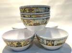 7 Sakura Evolution Good Ol' Summertime Melamine All Purpose Bowls 5 3/4" Across. Fixed Price $17.99.