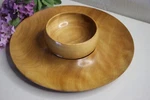 Woodburys Woodware Hand Turned Wooden Snack Tray Relish Bowl Mcm Mid Century. Fixed Price $29.99.