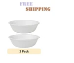 2 Pack Corelle Livingware 10-OUNCE Dessert Bowl, Winter Frost White. Fixed Price $8.56.