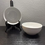 Williams Sonoma Set Of Open Kitchen 5 1/2" Cereal Bowls White Retired *read*. Fixed Price $17.49.