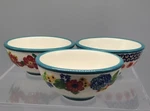 Set Of 3 Pioneer Woman Classic Charm Floral Condiment Dip Prep Bowls. Fixed Price $25.34.