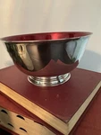 Vintage Oneida Paul Revere Silverplate Bowl Red Liner 6. Fixed Price $16.00.