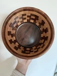 Segmented Mixed Wood Bowl 7 Artisan Beautiful Home Decor Rustic Mcm. Fixed Price $27.00.