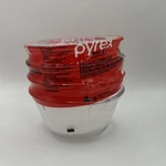 Pyrex 4 Pack Custard Cups - 6 Oz Clear Glass New. Sealed.. Fixed Price $19.99.
