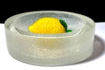 Seguso Vetri D'arte Scavo Glass 10" Bowl Hand Crafted Italy. Fixed Price $450.00.