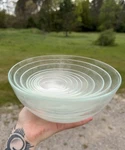 Set Of 9 Duralex Glass Nesting Mixing Clear Bowls Made France. Fixed Price $32.00.
