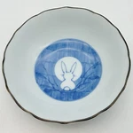 2 Vintage Japanese Tsuki Usagi Moon Rabbit Porcelain Rice Bowls Blue & White. Fixed Price $26.99.