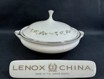 Lenox Bone China Brookdale (1) 9.5" Covered Round Vegetable Dish 1ST Quality Usa. Fixed Price $125.99.