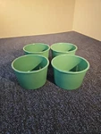 Set Of 4 Vintage Gessner Green Melamine 20OZ X" Bowls Model 03922 Usa. Fixed Price $16.96.