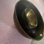Engraved Brass Middle Eastern Bowls Set Of 7 With Script And Motifs. Fixed Price $160.00.