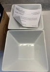 Pampered Chef Simple Additions Set Of 2 Small Square Bowls 3078 New In Box. Fixed Price $32.95.