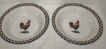 International China Tableworks Ella's Rooster Cereal And Soup Bowls Set Of 2. Fixed Price $10.00.