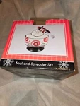 Galatians 5:13 Serve Each Other With Love Bowl And Spreader Set Multicolor. Fixed Price $15.00.