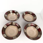 Pfaltzgraff Taos Pasta Soup Cereal Bowls Set Of 4 Stoneware 8.25" Rimmed. Fixed Price $18.97.