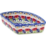 Polish Pottery Bowl 8" Wild Poppies Unikat. Fixed Price $50.39.