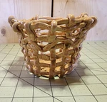 Artist Folk Picket Weave Fruit Basket Pottery Bowl Arts Crafts Signed Julia. Fixed Price $75.00.