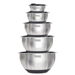 Viking 10 Piece Stainless Steel Bowl Set With Silicone Base And Airtight Lids. Fixed Price $124.24.
