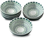 Ceramic Dipping Bowls Set Of 6, Vintage Green 4OZ Mini Appetizer Plates. Fixed Price $19.94.