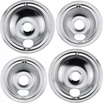 For Range Stove Chrome Burner Drip Bowl Pans Set (full Fit Models). Fixed Price $44.99.
