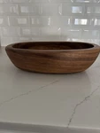 Pacific Merchants Acacia Wood Serving Bowl Oval Dough Rustic Farmhouse. Fixed Price $18.00.