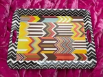 Missoni For Target 19.5"X14.5" Patchwork Serving Tray With Handles. Fixed Price $80.00.