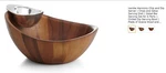 Nambe Harmony Chip And Dip Server MT0778. Fixed Price $75.00.