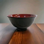 Set Of 12 Yanco 4.25" Red Black Melamine Bowls Noodle Rice Miso Restaurant Bulk. Fixed Price $34.00.