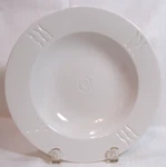 Lenox China Spyro White One (1) Soup/pasta Bowl Gc. Fixed Price $18.00.