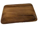 Vtg Pacific Merchants Acaciaware Wooden Tray Charcuterie Appetizer 10.5"X7" Mcm. Fixed Price $15.20.