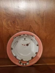 Japanbargain Smiling Cat Porcelain Shallow Dipping Bowl, Pink. Fixed Price $10.00.