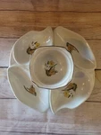 1033-2 California Original Floral Serving Dish.. Fixed Price $25.00.