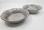 Tag Veranda Gray Melamine 2 Cereal Bowls 7" -0609F. Fixed Price $24.98.