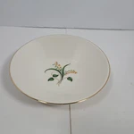 Vintage Knowles 5" Round Berry Bowl- Forsythia Pattern W/ Gold Trim. Fixed Price $6.00.