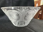 Vintage Lalique Crystal Chardons Thistle Bowl Large Heavy 10". Fixed Price $379.00.