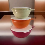 Tupperware 6-PIECE Thatsa Bowl Prep, Go And Serve Set-sunset Brights- New !!!. Fixed Price $49.88.