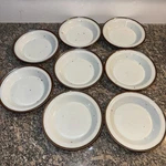 Vintage Set Of Dansk Brown Mist Speckled Dessert Bowls Denmark 6.25. Fixed Price $100.00.