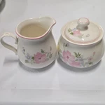 Kobe Dinnerware Floral Creamer & Sugar Set W/ Lid Handles Ceramic 62482. Fixed Price $13.00.