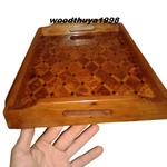 New Tray Wood Thuya Handmade Moroccan Decorative Bowls / HAND-CARVED1. Fixed Price $80.00.