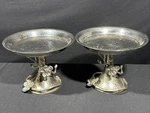 Vintage Pair Of Michael Aram 111810 Black & White Orchid Candy Dish 5.5. Fixed Price $149.99.
