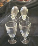 Rochere Antilaise Ice Cream Sundae Glasses Set Of 4. Fixed Price $48.00.