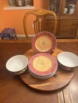 Furio Home Indonesia Mesa H097/52 Cereal Bowls & 6 Salad Plates. Fixed Price $71.99.