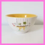 Magenta Lollipop Pottery Birdcage Lollibird Cereal Bowl Birds In Rae Dunn. Fixed Price $29.90.