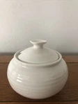Portmeirion Sophie Conran White Honey Sauce Bowl With Lid Porcelain T1802. Fixed Price $10.99.