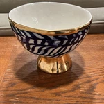 Jardin Plantes Pedestal Bowl Ruan Hoffman Anthropologie Limited Edition Gold. Fixed Price $49.99.