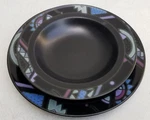 Lot 2 Mikasa Intaglio Midnight Odyssey CAC-47 Dinner Plate Salad Bowl Modernist. Fixed Price $71.99.